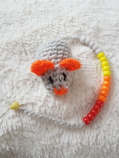 Rechenmaus für Erstklässler orange ♡ Einschulung Geschenk