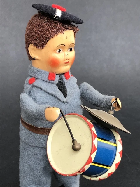 Automate SCHUCO Soldat Marin Musicien Ancien – Rare Mécanique Allemande Qui Fonctionne