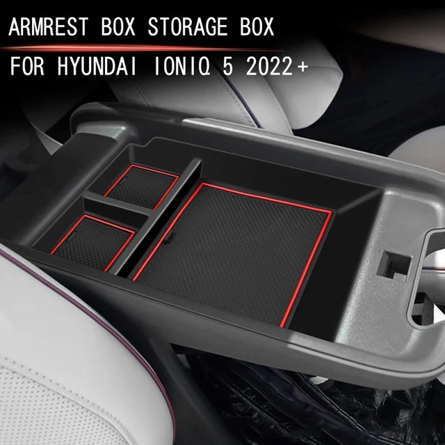 Pour 2022 IONIQ5 Accoudoir Boîte de rangement Accoudoir Central Rouge Haute Qua