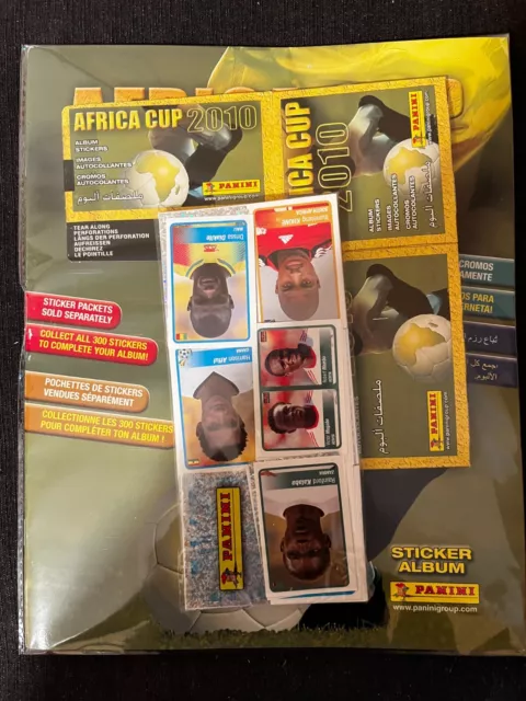 Panini Set Complet Stickers Coupe D'afrique Africa Cup 2010 +Empty Album Vide