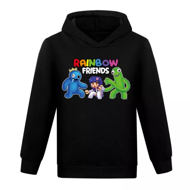 Kid Boy Girl Rainbow Friends Hoodie Hooded Sweatshirt Top Blouse Costume Jumper