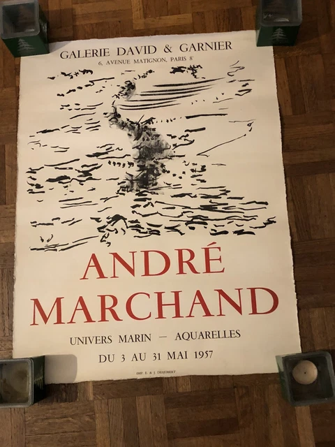 Superbe Affiche Lithographique   D’André MARCHAND 1957