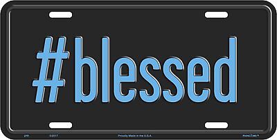 #blessed License Plate Wall SIGN Man Cave Made in the USA