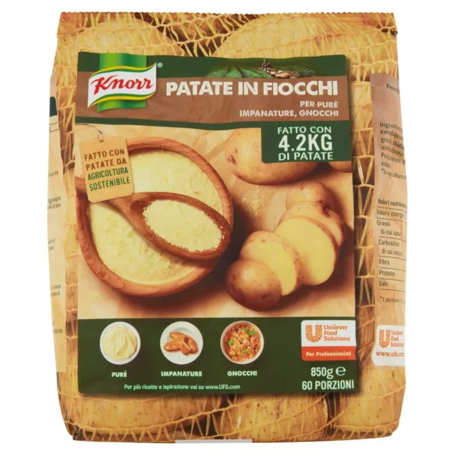 Knorr Preparato per Pure' di patate in fiocchi 850 gr 60 PORZIONI