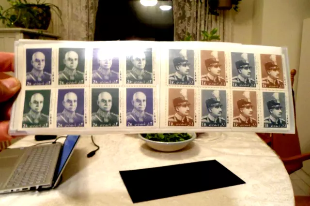 Pahlavi Memorabilia  - 1966,    Sc# 1415-8,  Reza shah Pahlavi 16 stamps total