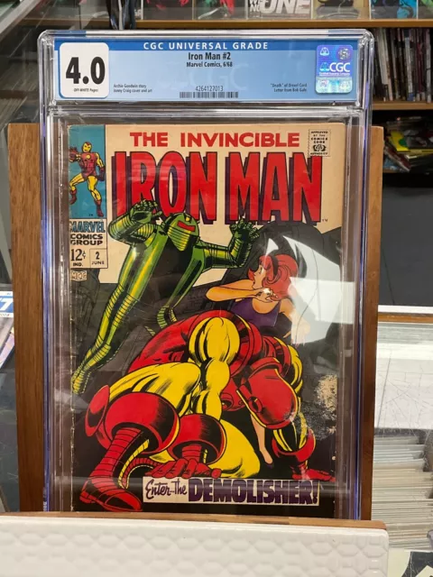Iron Man #2 (1968) Cgc 4.0 Off-White Silver Age Marvel Comics