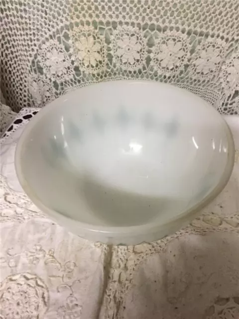 Rare Vintage 1960s Green Diamonds Agee Pyrex 20.5cm Mixing Bowl. 2