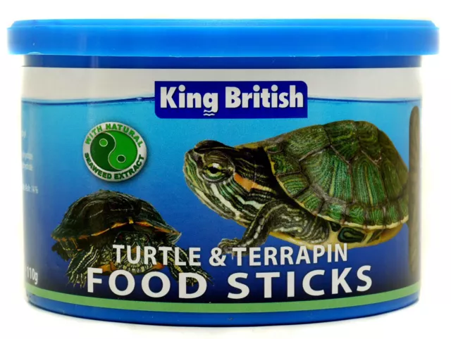 King British Turtle & Terrapin Lebensmittelstöcke 110g 3er-Pack Angebot