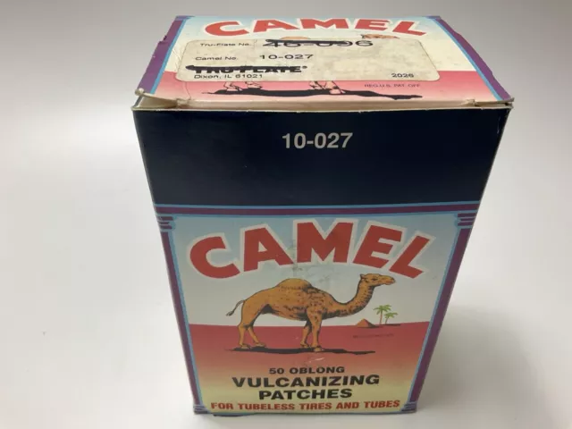 VINTAGE - Camel 10-027 Oblong Vulcanizing Tire Patches - 50 PACK