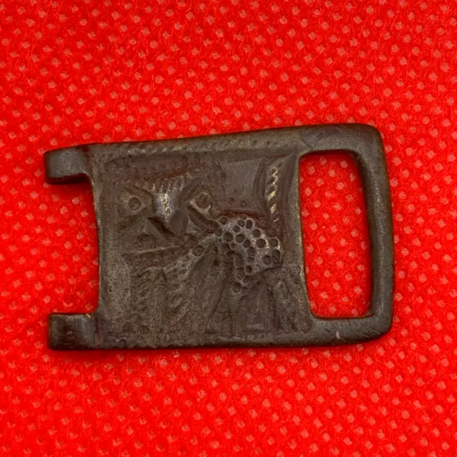 Antique Buckle Viking Bronze Ancient Animal Artifact Kievan Rus Collectible