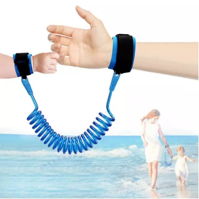 Lost Baby Safety Harness Leash Adjustable Wrist Link Bracelet Kid R5O7 2