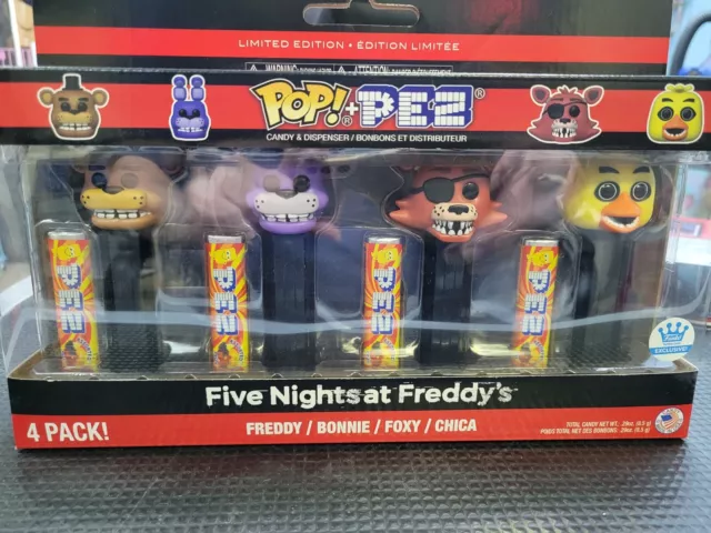 Funko Pop PEZ FREDDY, BONNIE, FOXY, CHICA Exclusive Five Nights at