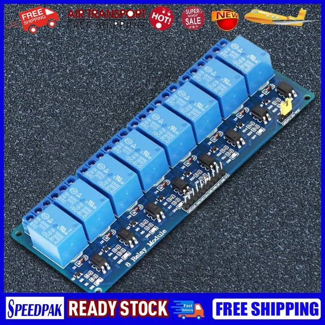 RELAY MODULE LED Indicator Relay Interface Board with Optocoupler (8 ...