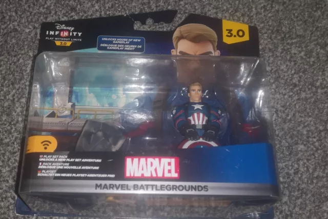 Disney Infinity 3.0 Marvel Battlegrounds Playset - Captain America Figure BNIB