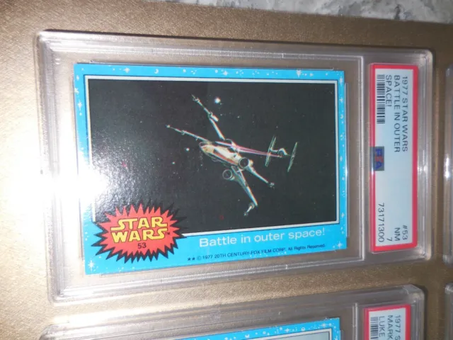 1977 Topps Star Wars #53 Battle in Outer Space! PSA 7 Near MINT