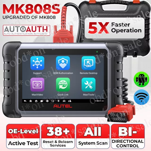 2024 Autel MaxiCom MK808S PRO+Full System Diagnostic Scanner Active-Test Tool