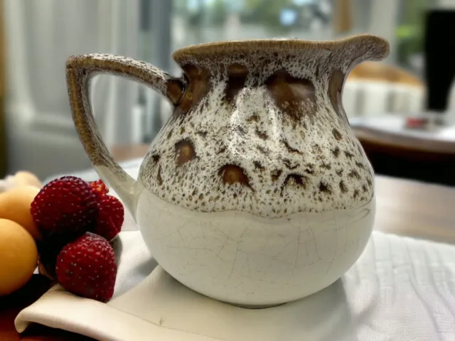 Vintage Fosters Pottery Cornwall Honeycomb Cream / Milk Jug - 500ml