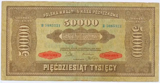 Poland 50,000 Marek Polskich 1922, P.33_F/F-