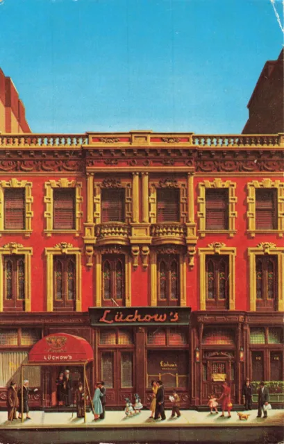 Postcard Luchow's Restaurant Lüchow's New York City NY
