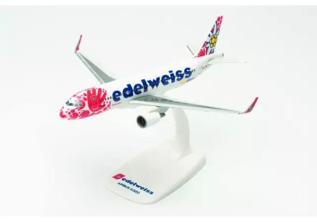 Herpa 613712 Edelweiss Air Airbus A320 Help Alliance HB-JLT 1:200