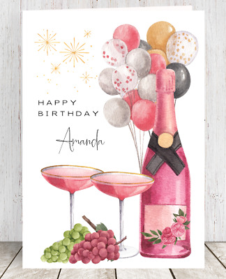 PERSONALISED BIRTHDAY CARD For Female Daughter Sister Wife Friend ...