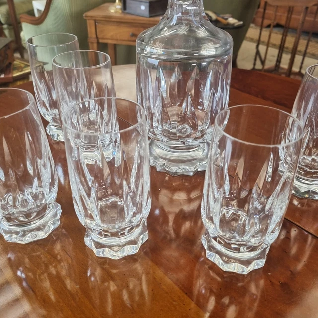 carafe et 6 verres en cristal Villeroy et boch