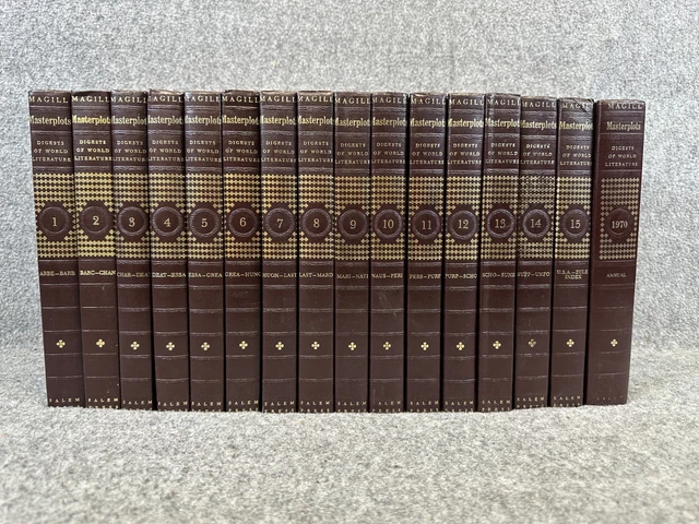 MASTERPLOTS WORLD LITERATURE Combined 15-Vol. + 1 By Frank N