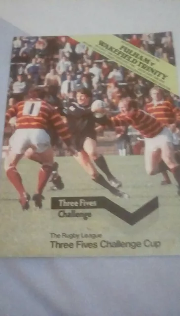 Fulham v Wakefield Trinity Cup 1st Round 1981 Programme