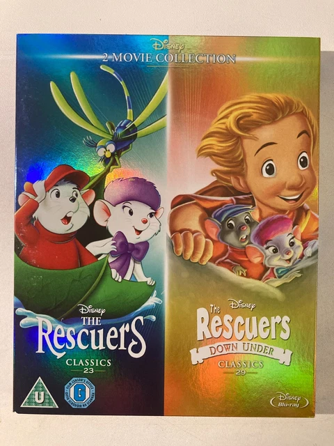 THE RESCUERS + The Rescuers Down Under Double Pack (Blu-ray, Disney ...