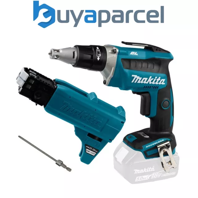 Makita DFS452Z 18v Collated Autofeed Brushless Screwdriver Lithium + Attachment