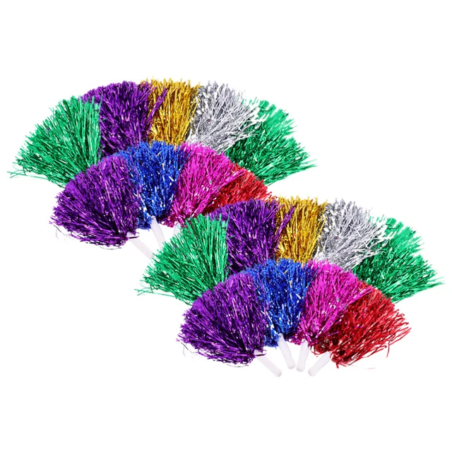 18pcs Dancing Pom Poms Party Pom Poms Sports Event Pom Poms Prop for Ceremony
