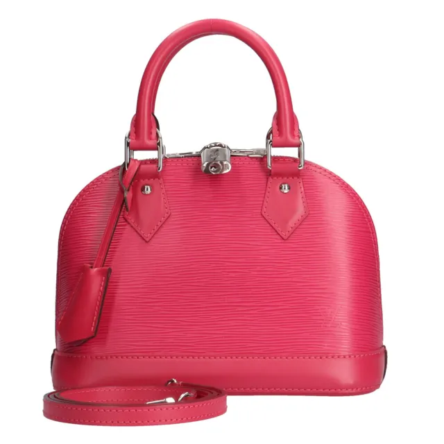 LOUIS VUITTON Epi Alma BB Handbag M41160 Red Ladies