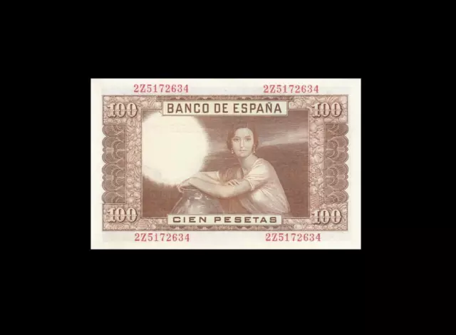 1953 Bank Of Spain 100 Pesetas **Madrid** "Z" (( Gem Unc ))