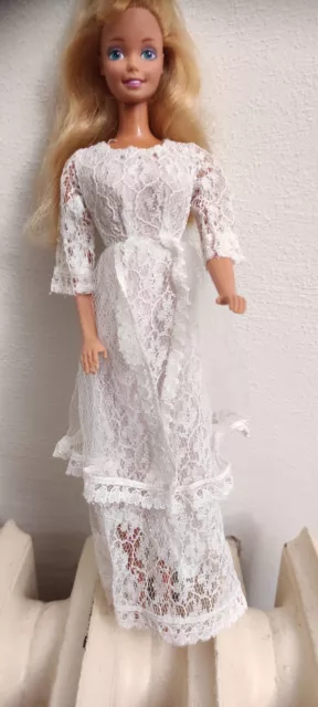 Abito Vestito Da Sposa Per Barbie E Fashion Royalty