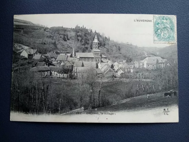 Cpa L Auvergne Orcival Le Village