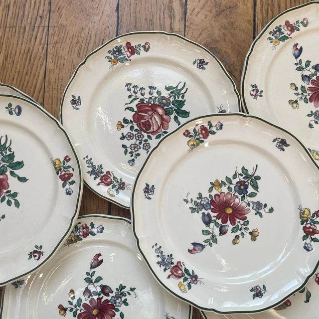 Lot De 3 Assiettes à Dessert Villeroy & Boch – Vieux Strasbourg 21 Cm (État Correct)