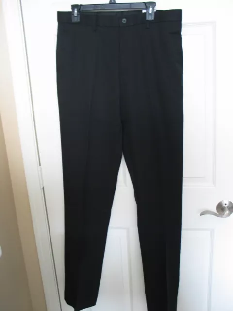 NWT Apt-9 Men size 34 x 38 Easy Care Slim Fit Dress Pants Sits below waist Black