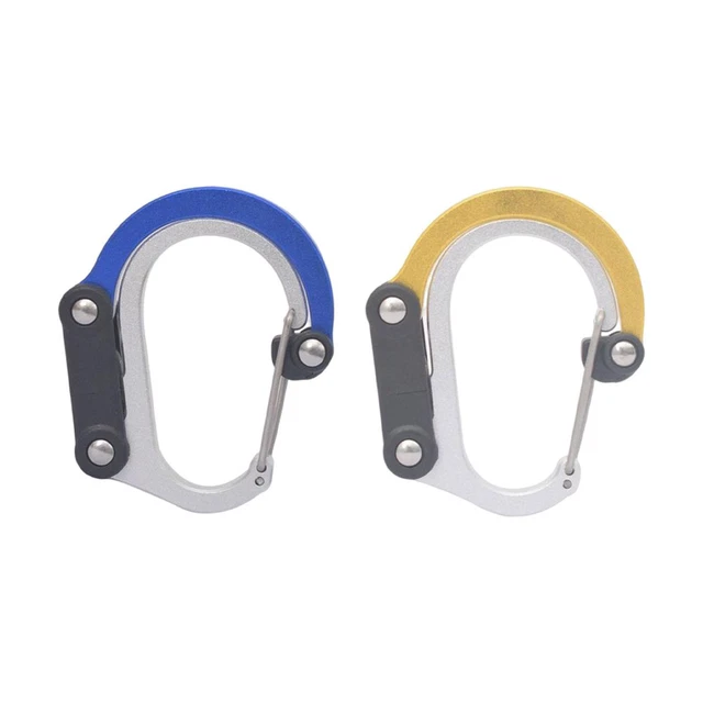 Carabiner Clip and Hook Keychain Clip Multifunctional Small Snap Hook Gear Clip