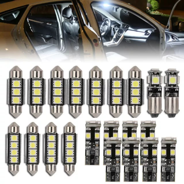 21x SMD LED Innenraumbeleuchtung komplett Set Für BMW 3er E46 Xenon Weiss Weiß