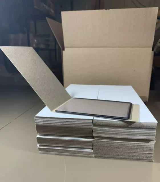 75 Pack Corrugated Cardboard Sleeves for Sports Cards, Trading Card  Shipping Supplies, Flat Vending 3 x 4.5