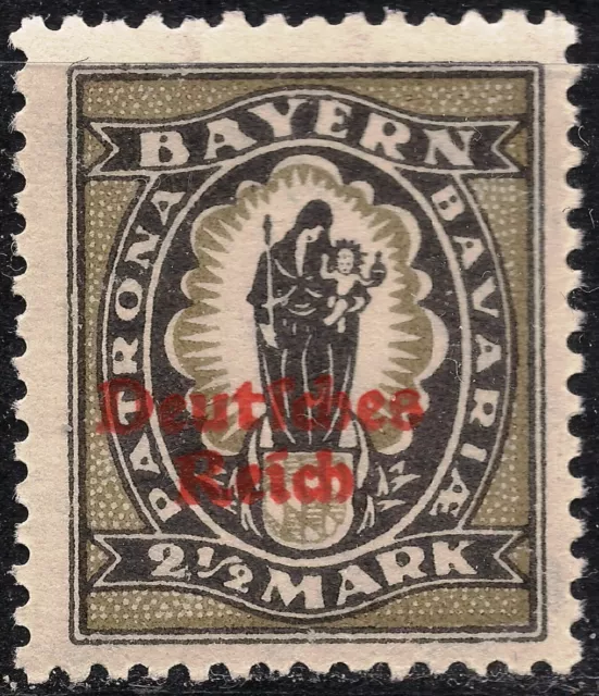 Deutsches Reich Michelnr. 133  mit Abklatsch der roten Farbe hinten, postfrisch