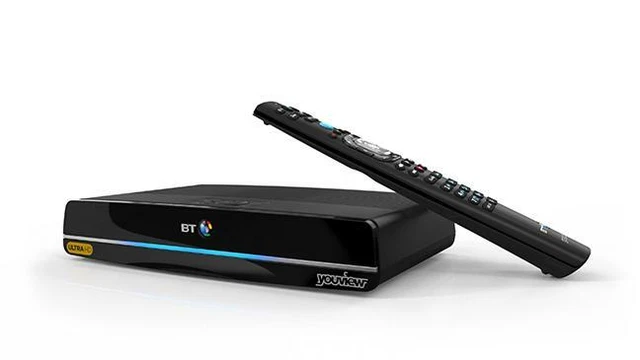 Youview Boxes BT YOUVIEW BOX Humax DTR-T4000 G4 Freeview HD 4K 1TB Twin Tuner ...