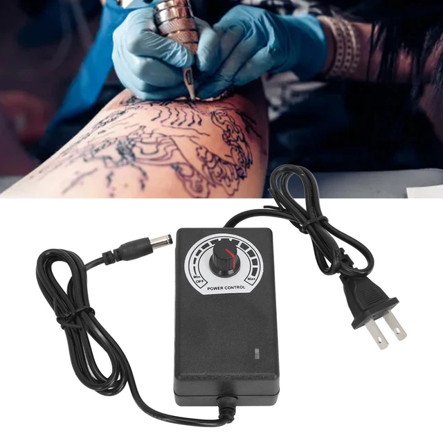 US Plug 12V Tattoo Power Supply DC Interface Tattoo Voltage Adjust Regulator Sd0