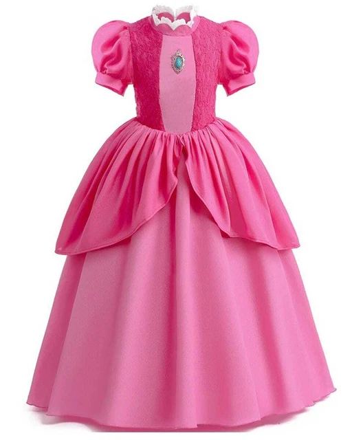 N1047 GIRLS PRINCESS Peach Daisy Rosalina Mario Games Book Week Dress ...
