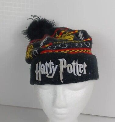 Harry Potter Gryffindor Hat Beanie House Pom Pom Winter Ski Stocking Cap Tassels