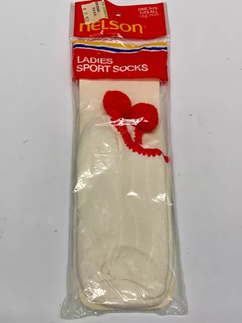 Vintage NOS Nelson pompom socks