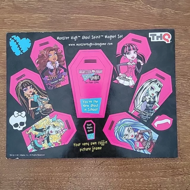 Monster High SDCC Exclusive 2012 Promo School Coffin Ghoul Spirit Magnet Set