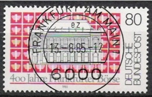 BUND Nr.1257 Frankfurter Börse 1985 Vollstempel ffm