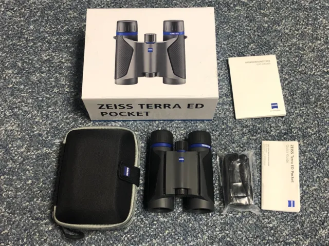 Zeiss Terra ED Pocket 10 x 25 Binoculars 522503 - New In Open Box