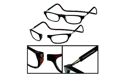 Gafas lectura magnetica tipo clic  dos tamaños+1,+1,5,+2,+2,5+3,+3,5+4